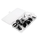 75Pcs Stainless Steel Sea Fishing Rod Guides Ring Set Rod Building DIY Eye Rings, Mixed Size