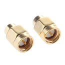 2 Pieces Dust Cap for SMA Female RF Connector Brass Body Gold