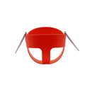 High Quality Children High Back Full Bucket Swing Seat with Metal Triangle Playground Backyard Outdoor Fun Toy Red