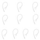 10 Pcs Ear Hook Loop Clip, Bluetooth Replacement Part for Plantronics iPhone 6.0mm Clear