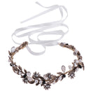 Vintage Rhinestone Pearl Headband Wedding Bridal Tiara Hair Band Head Piece Gift