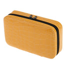 Portable Lightweight Zippered 32 Bottles Essential Oil Carrying Bag Storage Case Holder Organizer Yellow