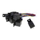 5 Pieces DC12V 40Amp Car SPDT Automotive Relay 5-Pin 5 Wires Harness Socket Kits for Car Boat