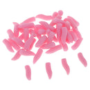 50pcs Simulation Maggot Baits Vivid Grub Soft Lures Imitation Bait 0.39inch Eco-friendly