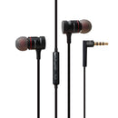 AWEI ES-70TY In-ear Style Earphone Headphones Stereo Wired Earbuds Earpieces with Microphone for iPhone Samsung Huawei Xiaomi Headset Black