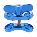 CNC Aluminum Alloy Underwater Ball Head Mount Bracket for GoPro 6/5/4/3 Blue