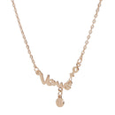 Women Jewelry 12 Constellation Letters Short Chain Taurus Pendant Necklace