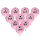 Pack of 10 Caution Latex Helium Ballons Wedding Birthday Party Decor