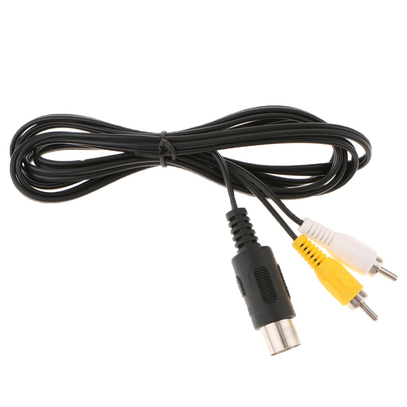 1.8m/6 ft Long AV TV RCA Video Audio Cord Cable for Sega Genesis Version Model 1