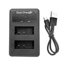 2 Channels Digital Camera Battery Charger Charging Stand with USB Port for Canon LP-E17