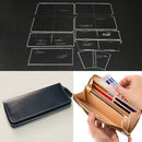 7 Pieces Clear Acrylic Leather Templates for Zipper Clutch Bag Making Stencils