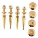 Set of 4 Pure Copper Speaker Spikes Feet Base Cones Floor Stand Protectors - Gold