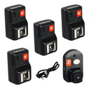 PT-04GY 4 CH Channels Wireless Studio Flash Trigger Set + 4 Receiver for Canon Nikon DSLR Camera