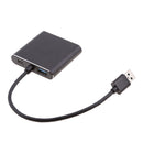 USB Hub with 4 USB 3.0 Ports, USB Splitter for Data Transfer, USB 3.0 Hub with Micro usb Port for Macbook Windows and Other Laptops Black
