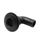 1'' Black Polypropylene Thru Hull Fitting Hose 90 Degree For Marine Boat