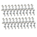 20 Pieces Tibetan Silver Tree Branch Leaf Charms Pendants Jewelry DIY Making