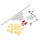 1 Sets Flute Repair Screws Accessory Spindle w/ Tone Hole Mat Pads for Woodwind Instrument