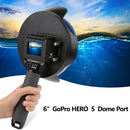 Shoot Port lotus Shape Dome Port Underwater Camera Cover Lens Shell Case for Gopro Hero 5 Camera