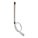 Portable USB Flexible Stick Dimmable Touch Switch 10 LED Night Light Lamps
