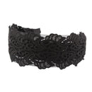 Black Vintage Elegant Women Girls Lace Headband Hair Band Wide Headwraps