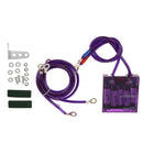 Universal Car Fuel Saver Voltage Stabilizer Regulator with Wries Kit Purple