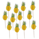 12PCS PINEAPPLE CAKE TOPPER BIRTHDAY CUPCAKE MUFFIN CAKE STICKS ACCESSORY