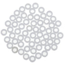 50 Piecess 3mm Plastic Shaft Fixed Spacer Gasket Sleeve for Model Making Toy Car Part White
