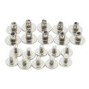 10PCs Metal Silver Chicago Button Screws Nail Rivets for Album Bookbinding Leather Craft Decor