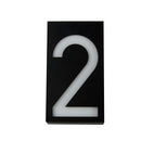 Solar Power 6 LED Light Sign House Hotel Door Plaque Digit Plate Number 2