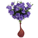 Rose Stimulation Flower Plant Home Office Table Wedding Party Decor Purple And Green