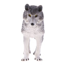Lifelike Nature Wild Animal Model Figurine Action Figures Kids Playset Toy Gray Wolf