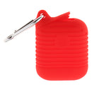 Silicone Protective Cover and Charging Skin Case for AirPods Red (Pack of 1)