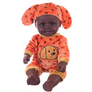 Lifelike 20inch Reborn African American Baby Boy Doll Soft Silicone Newborn Toddler Model Toy Photography Props Model