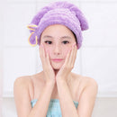 Beautiful Fashionable Superfine Strong Resistant Hair Turban Wrap Shower Bath Caps Purple