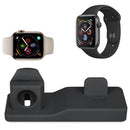 3 In 1 Silicone Charger Stand Charging Dock For Apple Watch