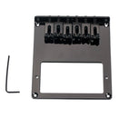 Electric Guitar Bridge 6 Square Saddle for TL Guitar Humbucker Black Durable