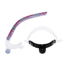 Swim Center Mouth Snorkel with Adjustable Head Strap,One-Way Purge Valve & Silicone Mount Mouthpiece One Size Scuba Snorkel