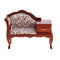 1/12 Dollhouse Miniature Furniture Vintage Wooden Chaise Lounge with Drawer