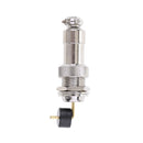 GX12 Curved Aviation Plug Male Female Panel Wall Through Connector 2pins
