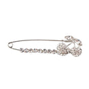 Lovely Crystal Cherry Shape Safety Pin Scarf Brooch Pin Lady Brooch Charms