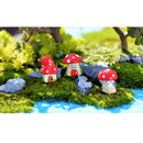 3x Mini Dollhouse Bonsai Craft Garden Resin Landscape DIY Mushroom Decor