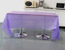 Generic Portable Rectangular Tablecloth Table Cover Liner Decoration for Wedding Party Dark Purple