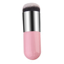Makeup Cosmetic Face Powder Blush Brush Foundation Tool - Pink Silver
