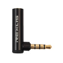 3.5mm Headphones Adapter, Male to Female Audio Connector Right Angled Earphone Converter (Pack of 1)