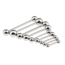 9 Pieces Stainless Steel Barbell Tongue Ring Eyebrow Nipple Tragus 18/16g
