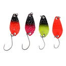 4 Pieces Metal Spoons Fishing Lures Spoon Hard Bait Simulation Artificial Lures