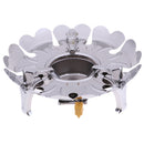 Lotus Shape Lightweight Portable Outdoor Camping Burner Alcohol Stove
