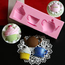 Afternoon Teapot Cup Fondant Silicone Mould Cake Chocolate Sugar Icing Mat