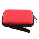 2.5inch Portable External Hard Drives Hard Shell Carry Bag Case 145x105x35mm Red