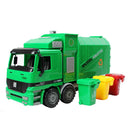 Super Large Die Cast Pull Back Sanitation Garbage Truck Model Kids Toy 1:22